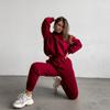 New Casual Suit Long-sleeved Women's Printed Hoodie Suit Two-piece Set of Trousers Pullover Sweatpants Two-piece Set