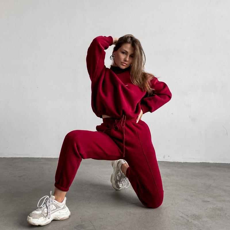 New Casual Suit Long-sleeved Women's Printed Hoodie Suit Two-piece Set of Trousers Pullover Sweatpants Two-piece Set