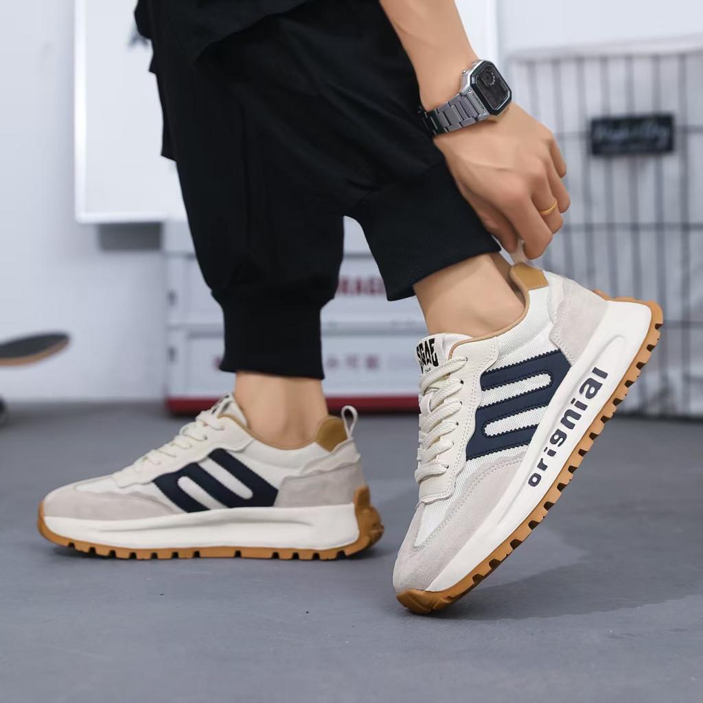 Forrest Gump Men's Shoes 2025 New Fashion Casual Dad Shoes Youth Platform Versatile Breathable Mesh Splicing Sports Shoes
