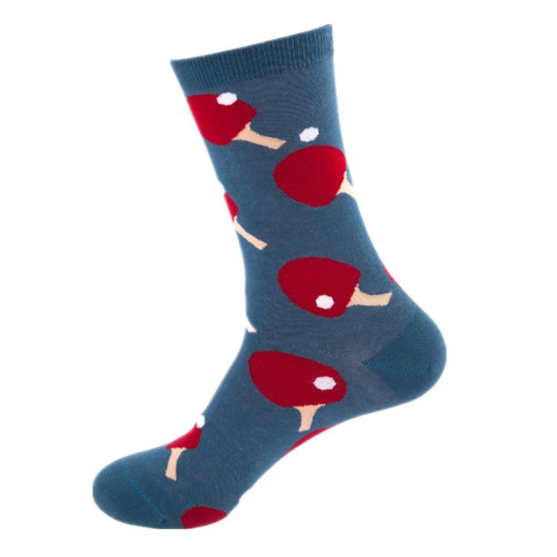 Hundreds Fashion Business Men 100% Cotton Happy Lattice Socks Unisex Boys Combed Hip Hop Street Skateboard Funny High Sox Set