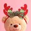 Christmas Headband Glitter Rudolph Reindeer Antlers 4-Piece Party Hat Christmas Party
