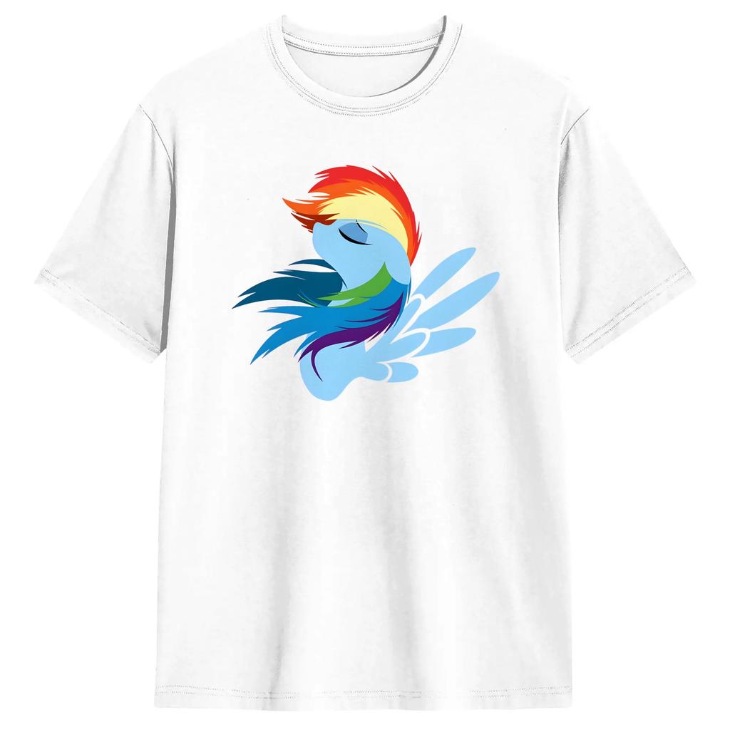 Rainbow Dash And Friends T Shirts Unisex Pure Cotton Funny TShirts Round Neck Free Hugs Tee Shirt Short Sleeve Clothes