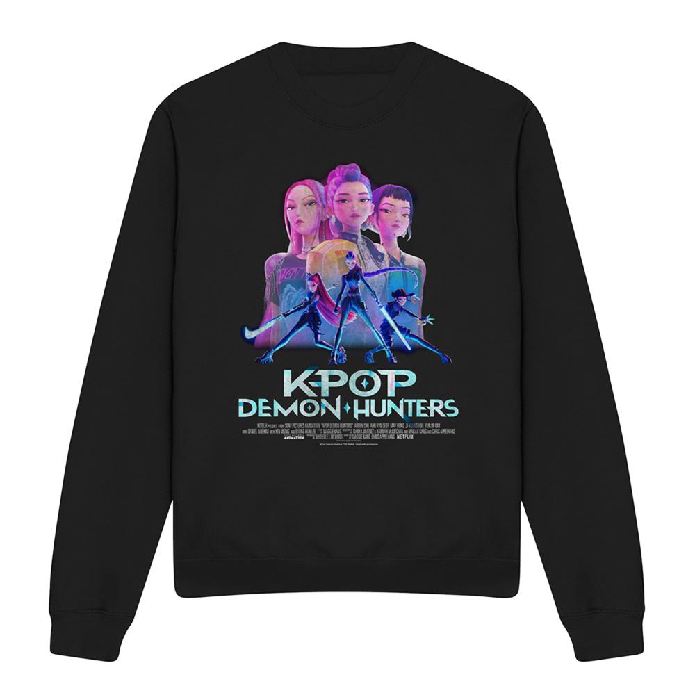 K-Pop Demon Hunters Unisex Adult Huntr/X Poster Sweatshirt