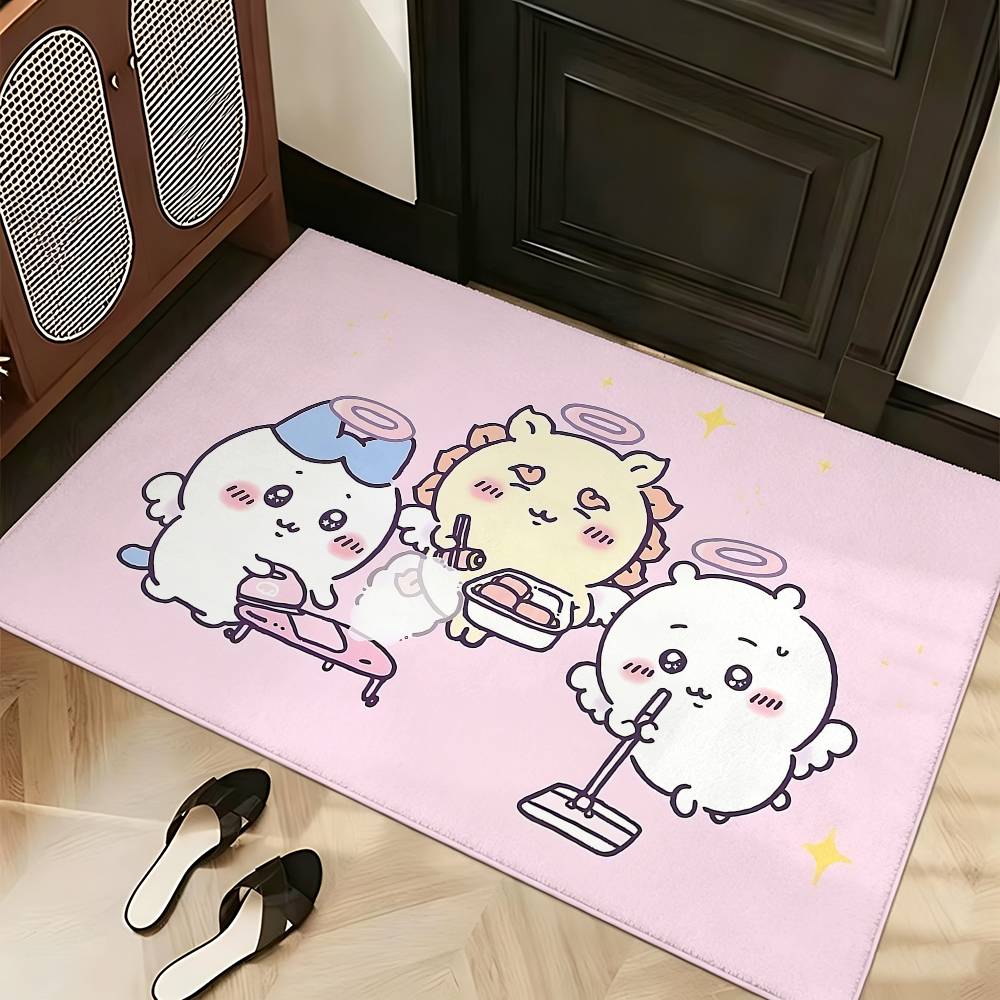 Cartoon C-chiika-waS Carpet Bathroom Anti-slip Mat Door Mat Home Decoration Mat Entrance Door Mat Scratch-resistant Door Mat