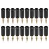 20pcs 3.5mm Headphone Audio Plug DualChannel Stereo Audio Adapter for Headset Repair Replacement