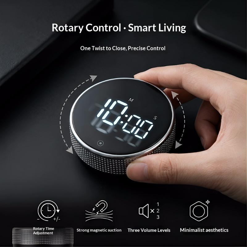 Timer da cucina magnetico Timer digitale Timer manuale per conto alla rovescia Timer rotante Timer da cucina meccanico Cronometro per doccia da cucina