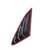 For For KIA Optima K5 2020-2025 Car Rear Louver Window Side Shutter Cover Trim Sticker Vent Scoop ABS Carbon Fiber Accessories
