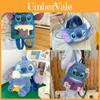 Geantă de umăr de pluș cu personaj de desene animate Stitch, cu fermoar, pentru călătorii casual și cadou