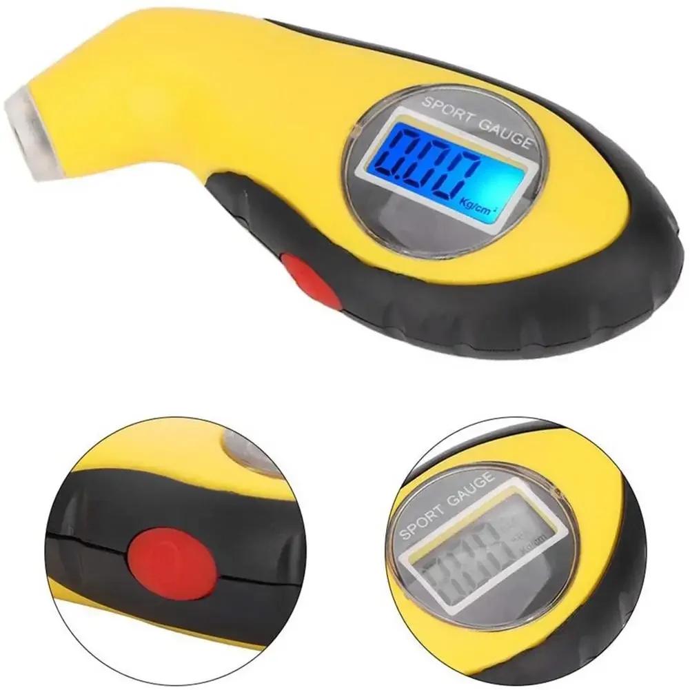 

Car Tire Air Pressure Gauge Auto Tire Pressure Gauge Barometers Tester Tool LCD Digital Electronic жовтий