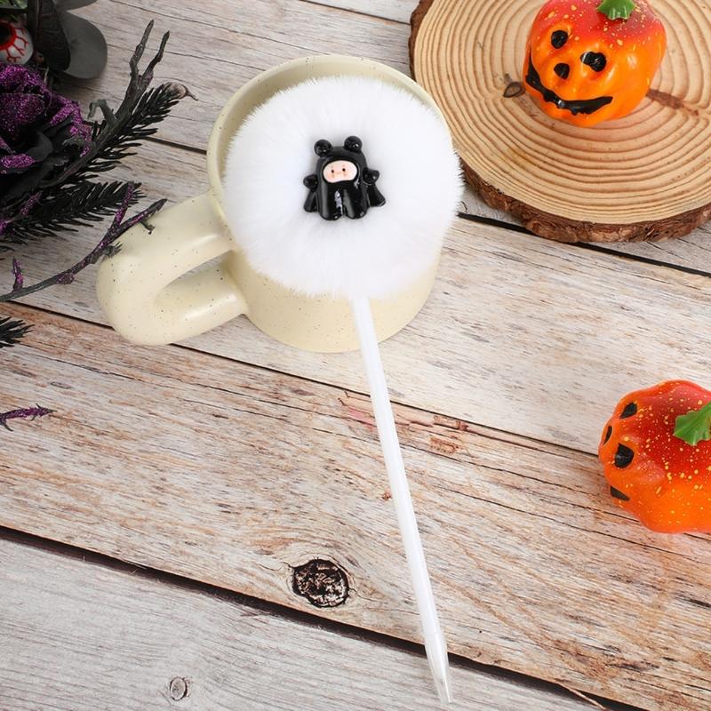 4 Peças Caneta Gel Desenho Animado Halloween Caneta Engraçada para Escrever Materiais de Escritório para Estudante Recompensa de Jogo Suprimentos para Festa de Halloween