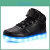 Leuchtende LED-Schuhe für Kinder, USB-wiederaufladbare High-Top-Freizeitsneaker für das Winterspiel
