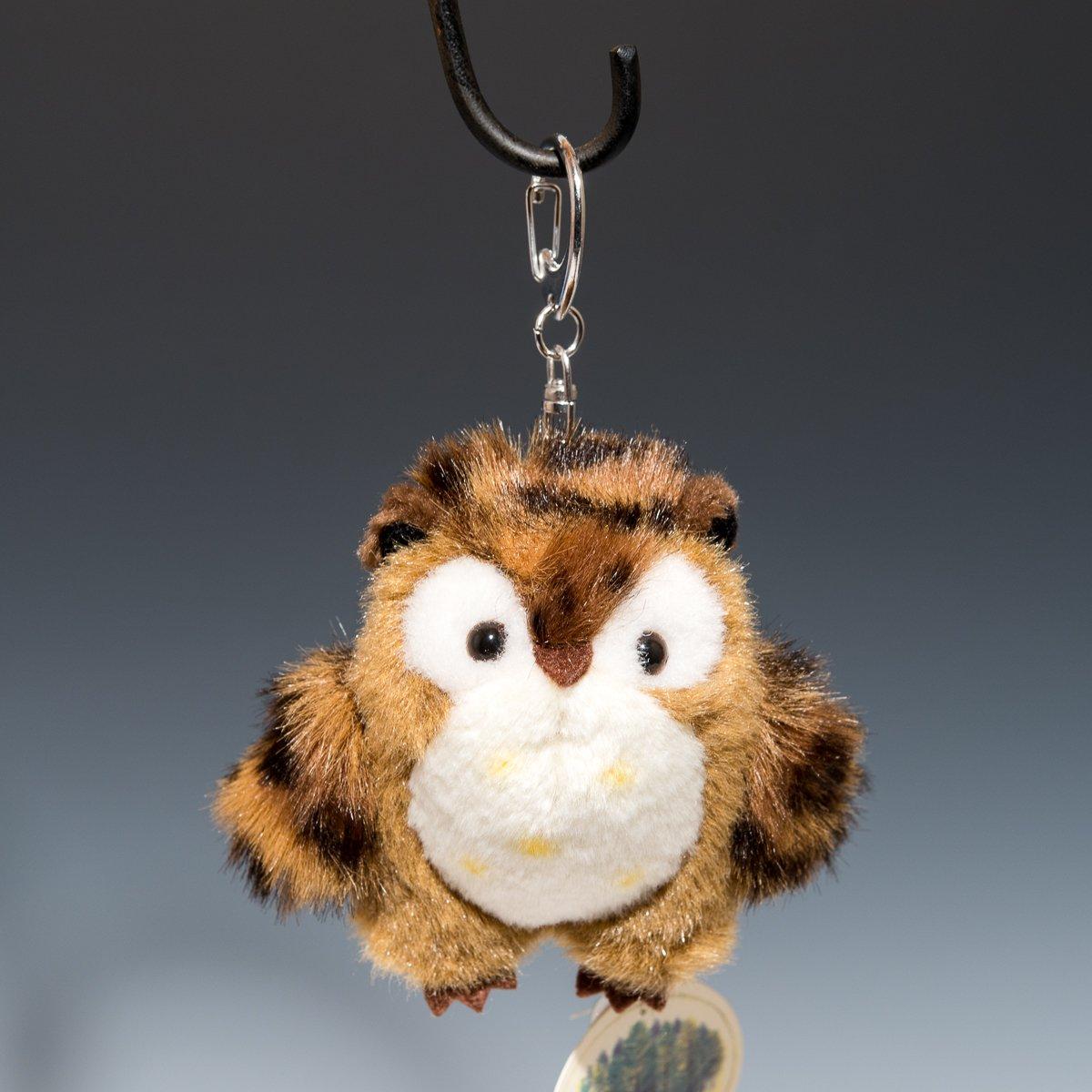 Bamboo Shoot Petit Forest Friends Keychain Owl Brown Plush Toy 68123