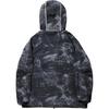 Li Ning Trench Coats Men's Black All Over Print Hooded Moderate AWBV097-1