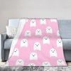 Halloween Pattern Ghosts Pumpkin Blankets Coral Fleece Plush Summer Air Conditioning Warm Throw Blanket for Bed Car Rug Piece