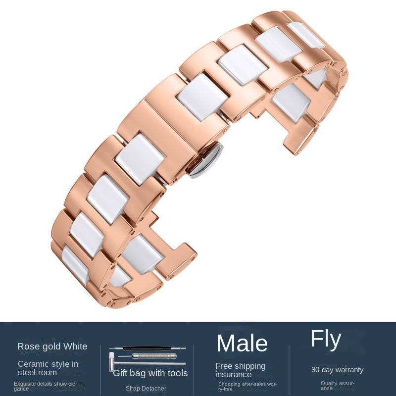 High quality Ceramic Watchband for GC Guess Rossini MK Watches Band 20*11mm 18*10mm 16*8mm Men's Women's Strap Watch Accessories