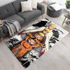 Naruto Character Personalized Text Area Rug Suitable for Outdoor Study room Living Rooms Foyer Anti-slip Rug Anime Office Decor Best for Christmas