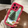 Ae121 Merry Christmas Santa design art Phone Cases for iPhone 16 14 13 11 Pro Max 15 7 8 6 Plus 12 mini XR XS Max SE Angel Eye Ladder Protective Cover