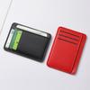 Ultra Thin Pu Leather Credit Card Wallet Minimalist Front Pocket Card Holder for Men Women Multiple Slot Portable Cash Purse