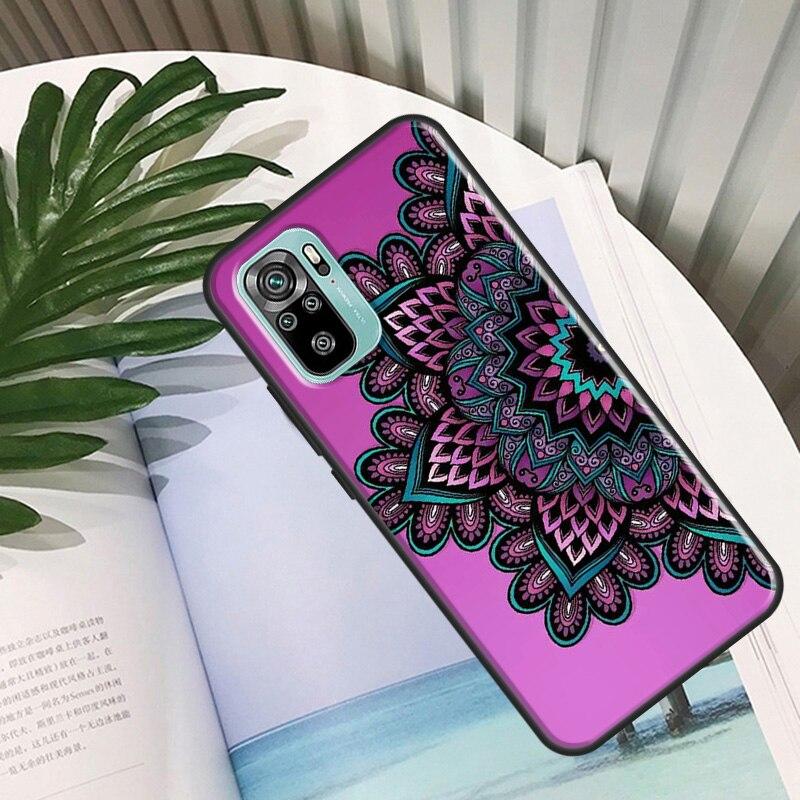 Mandala Chakra Yoga Case For Xiaomi Redmi Note 11 Pro Back Cover For Redmi Note 10 8 9 Pro 9S 10S 9A 9C 9T
