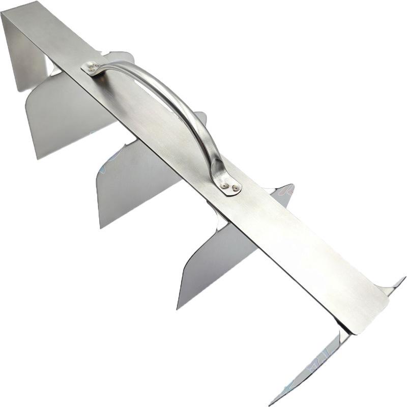 Stainless Steel Tiramisu Cutter - Evenly Divides 40×9.5cm Mold Into 5 Perfect Pieces