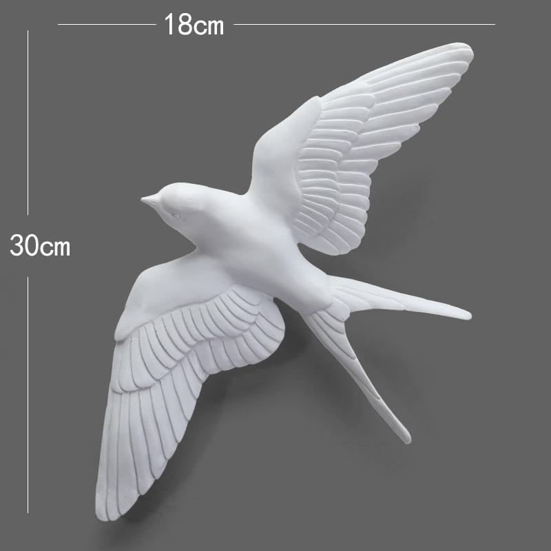 

Nordic Three-dimensional Bird Wall Decoration Living Room Entrance Sofa Background Wall Pendant Swallow Pigeon Wall Decoration