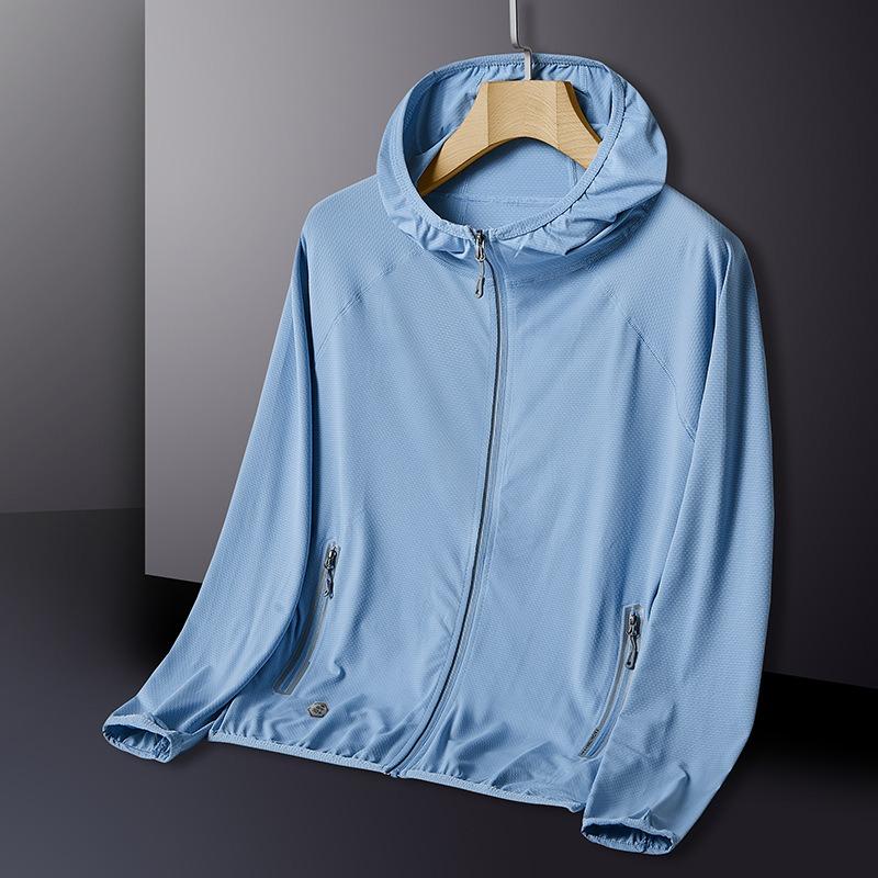 Summer UV Protection Hoodie Unisex Breathable Ice Silk Outdoor Sports Couple's Beach Street Style Lightweight Jacket