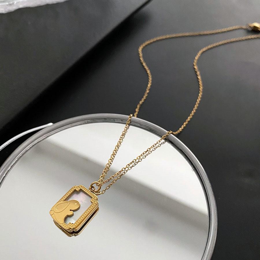 2025 Women's Titanium Steel Necklace: Light Luxury, Clavicle Chain, Non-Fading High-End Accessory