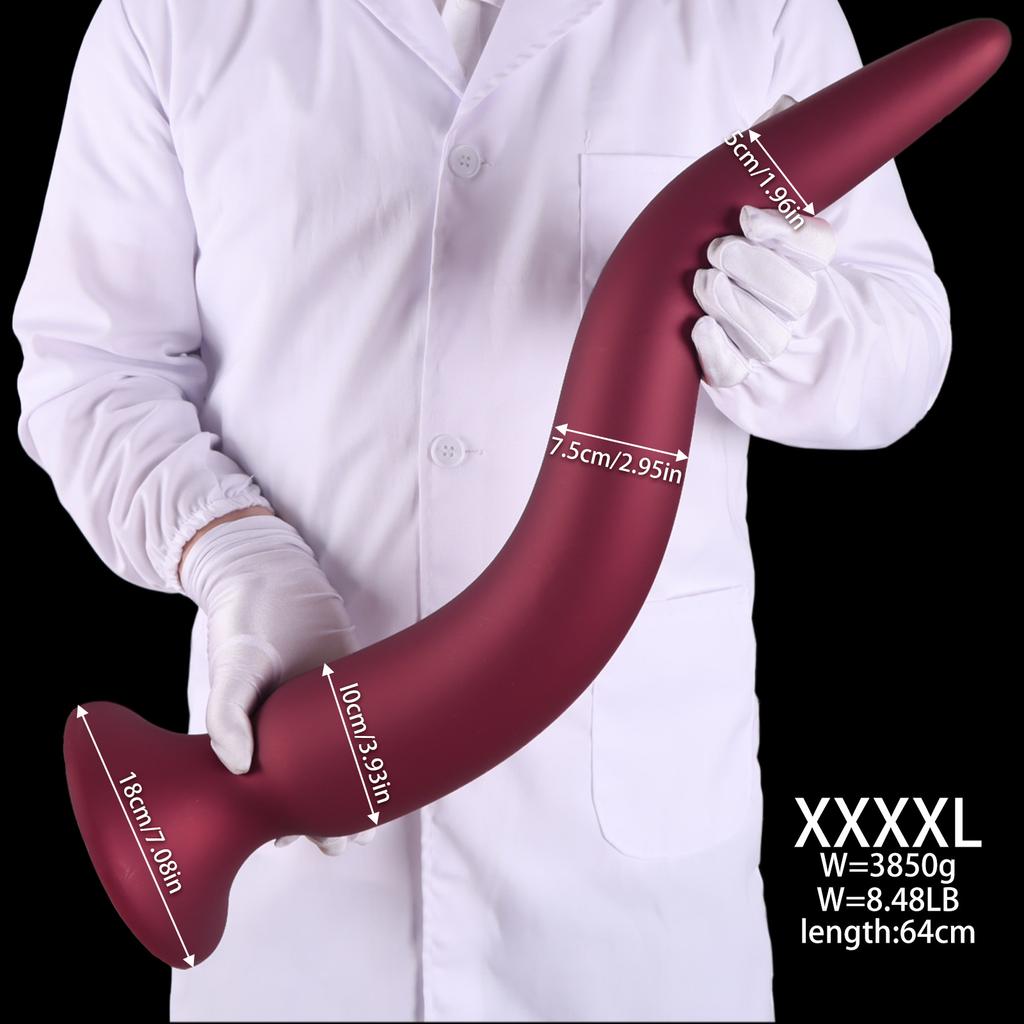 25 Inch Long Anal Plug Liquid Silicone Buttplug Huge Anal Dildos for Women Men Vaginal/Prostate Massage Sigmoid Stimulation