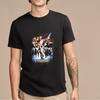 Unisex Black TShirt with CyborgInspired Movie Poster Design