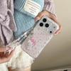 Korean Pink Heart Dessert Cat iPhone Case for 17/16 Pro Max/15/14