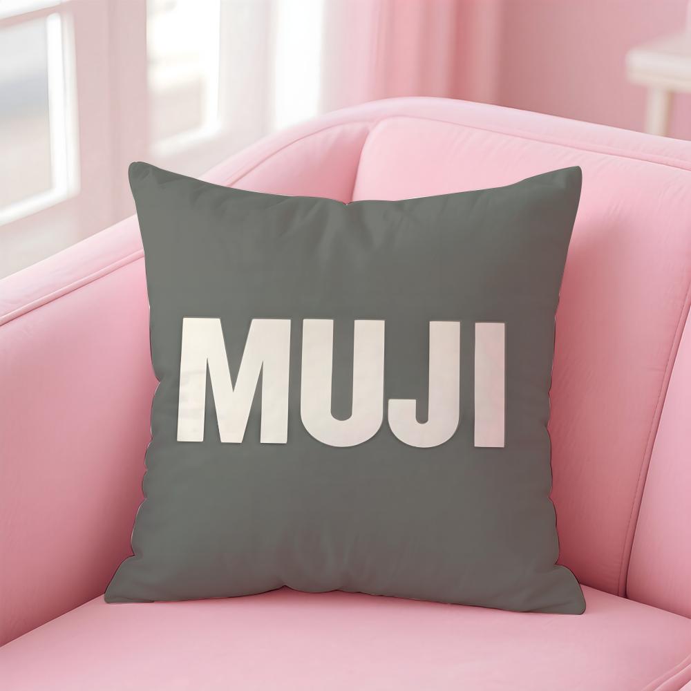 

Brand M-MUJI Cushion Cover Comfortable Reversible Pillow Cover Ideal for Car Sofa Bedroom & Beyond 12x12Inch