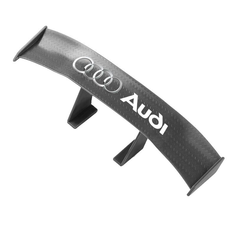 Car Rear Spoiler Mini Spoiler Wing Small Tail Emblem Sticker Decoration For TT Q3 Q5 Q7 Q8 B5 B6 B7 B8 B9 Q7 8P 8V 8L A3 A4 A5 A6 A7 A8 8L R8