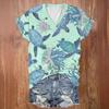 Women's Casual and Comfortable Top with 3D Digital Printing and Turtle Print 3427 EMA
