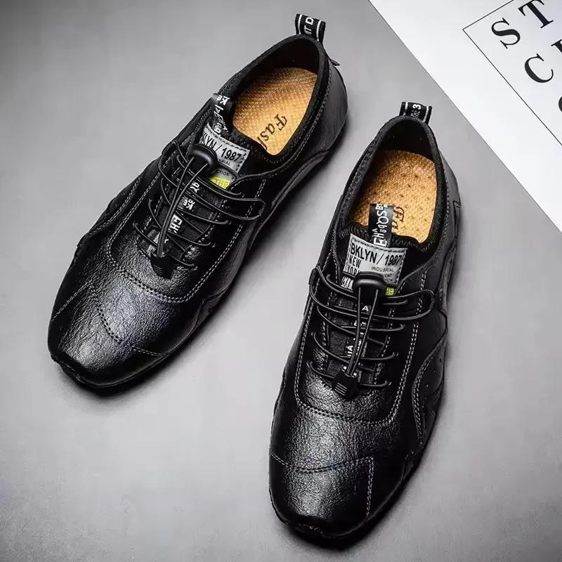 Fashionable Men's Bare Boots Breathable Retro Trendy Street Style Casual Shoes Fitness Training Daily Activity Commuting Shoes