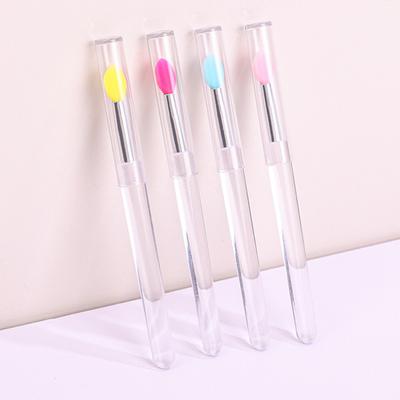5-teiliger Silikon-Nagelkunstpinsel, fusselfreier Spiegel-Puder-Applikator, multifunktionaler Make-up-Applikatorpinsel für Lippenstift, Lidschatten, Pailletten, professionell