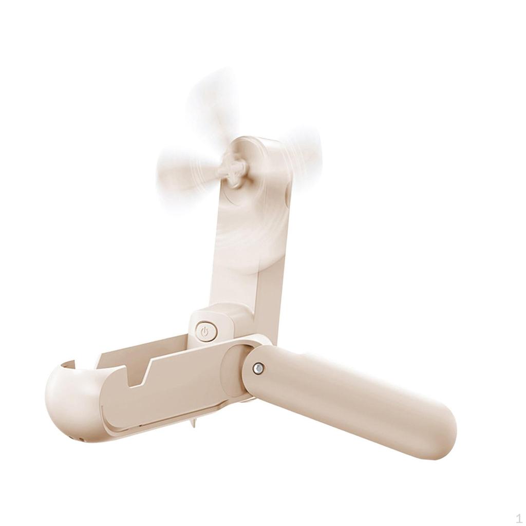 Compact Handheld Fan Rechargeable with Phone Stand