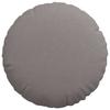 Seat Cushion 2 Pcs Taupe Ø50 X 19 Cm Fabric