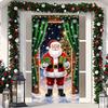 Atmosphäre Anordnung Türdekoration Hintergrund Weihnachtsmann Banner Türrahmen