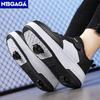 Patines en Línea Desmontables Ultraligeros para Estudiantes Con Dos Ruedas Zapatos para Caminar Infantiles Zapatos Deportivos para Exteriores Regalos para Niñas Niños