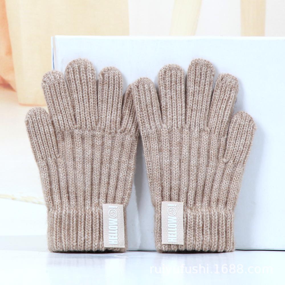 

Зимние детские перчатки, для мальчиков, в детский сад, для учеников начальной школы, детские бархатные перчатки, теплые перчатки для детей среднего и старшего возраста 14-16.5cm дубильная кора