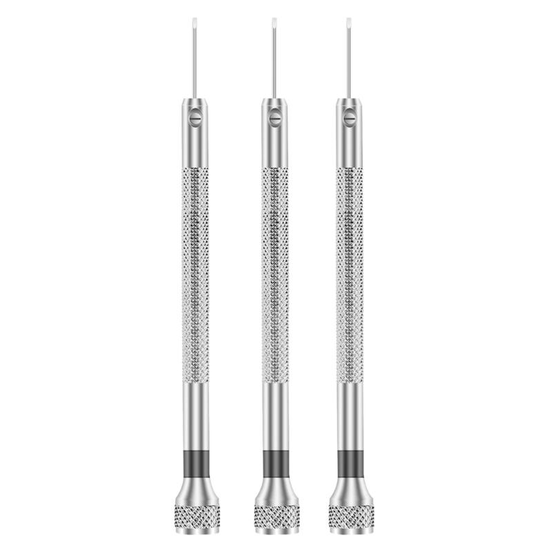   Professional Watch Repair Tool 3PCS Ergonomic Screwdrivers With Replaceable Thin Precise Blade Effortless Adjustments