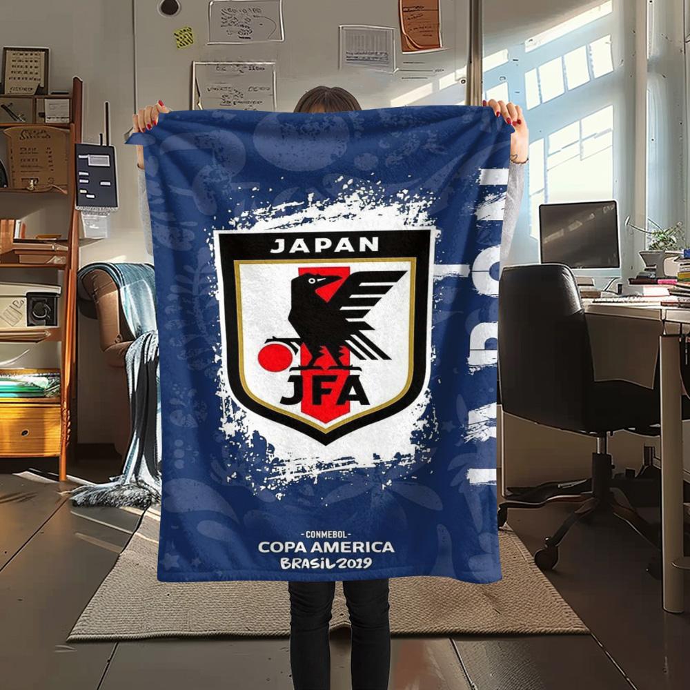 1Pc Japan JAF Print Flannel Blanket High Quality Warm Comfortable Cover for All Seasons Perfect for Gifts Home Decor