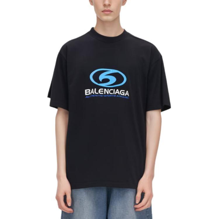 Balenciaga SS24 T Shirt Loose Fit Men's Black 764235TPVU61165