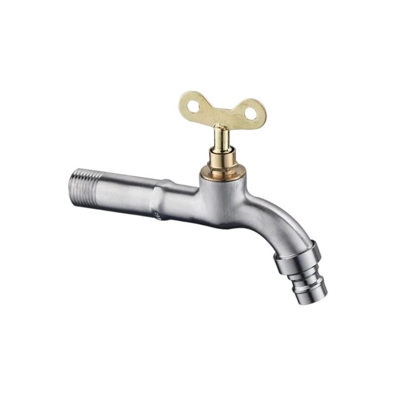 Outdoor Security Faucet 304 Rustproof Steel Construction Removable Anti Theft Lock Mechanism For Public Areas
