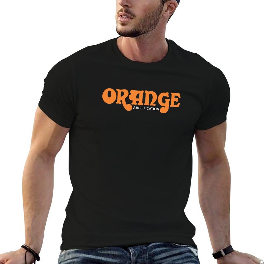 Orange Amplification Tshirt High Elasticity Sports Tee Shirt
