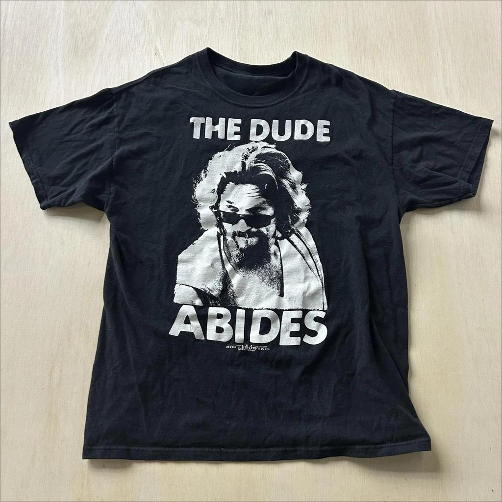 The Big Lebowski The Dude Movie Print Short Sleeve Tshirt Funny Humor Tee Unisex Women Harajuku Vintage Streetwear Summer Tee Tops