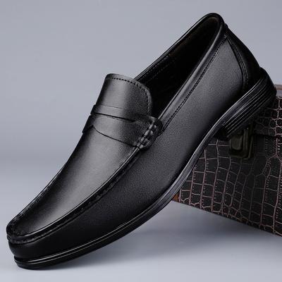 Mocassini Classici Casual Semplici alla Moda Pelle Vera Slip-on Piatte Traspiranti Scarpe da Lavoro Tacco Basso Scarpe da Guida Uomo Mocassini