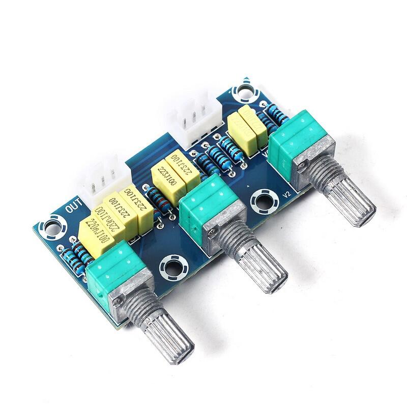 XH-M802 Scheda Tono Passiva Amplificatore Preamplificatore Modulo di Potenza Regolazione Suono Basso Alto Scheda Elettronica Fai-da-te Elettronica