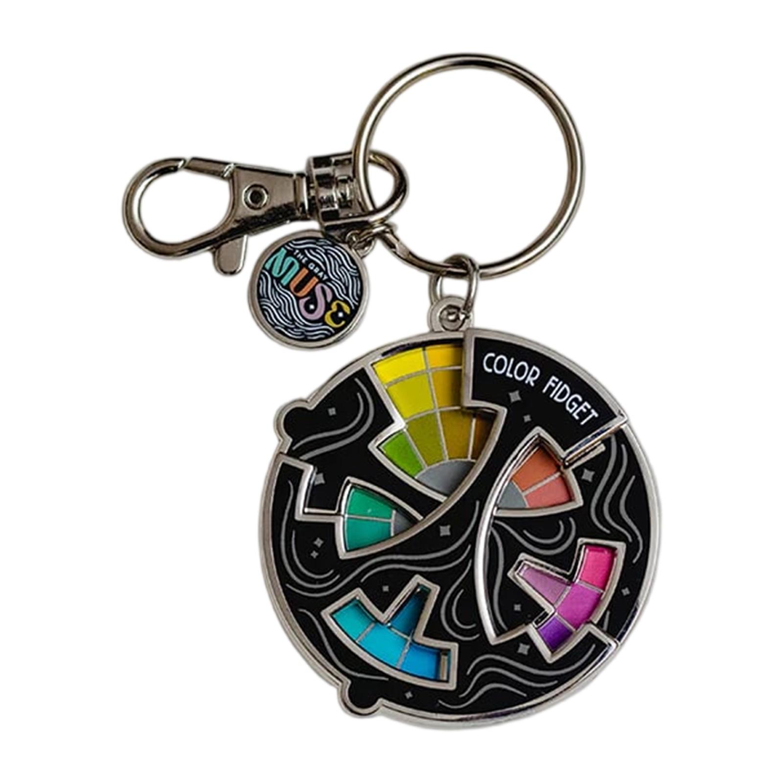 

Цветной брелок для снятия стресса, креативный брелок для фокусировки и веселья One Size