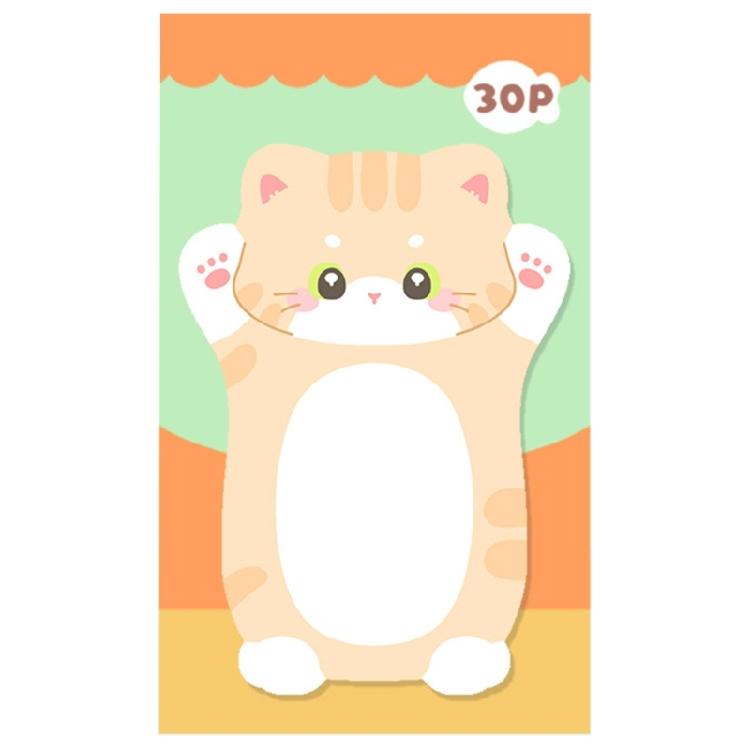 Cartoon Shape Design Stick Note Selves Stick Write Pad Reusable for School Office Journaling Multipurpose Paper Notepads